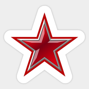 Red Star Sticker